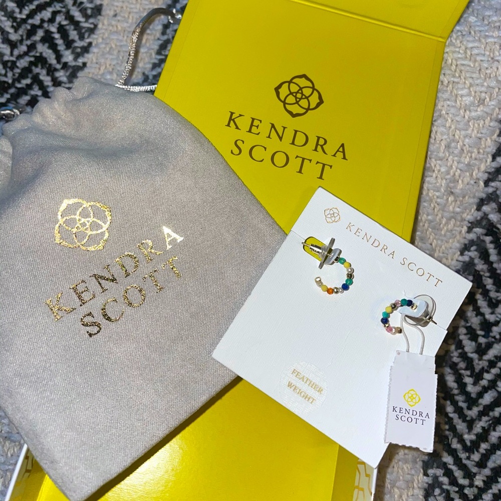 Kendra Scott Multicolor Scarlet Huggie Hoops